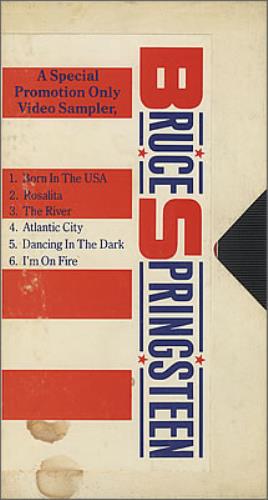 Bruce Springsteen Video Sampler video (VHS or PAL or NTSC) UK SPRVIVI152791