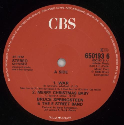 Bruce Springsteen War 12" vinyl single (12 inch record / Maxi-single) UK SPR12WA769339