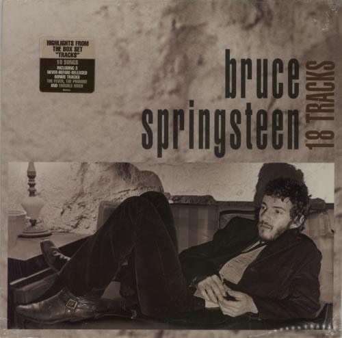 Bruce Springsteen 18 Tracks + Stickered Shrink 2-LP vinyl record set (Double LP Album) US SPR2LTR594056