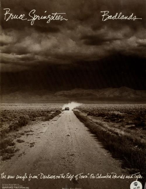 Bruce Springsteen Badlands US sheet music (540784) SHEET MUSIC
