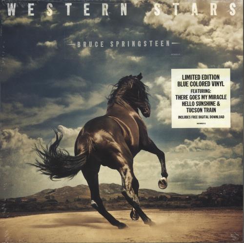 Bruce Springsteen Western Skies - Clear Blue Smoke Vinyl - Sealed 2-LP vinyl record set (Double Album) UK SPR2LWE723459