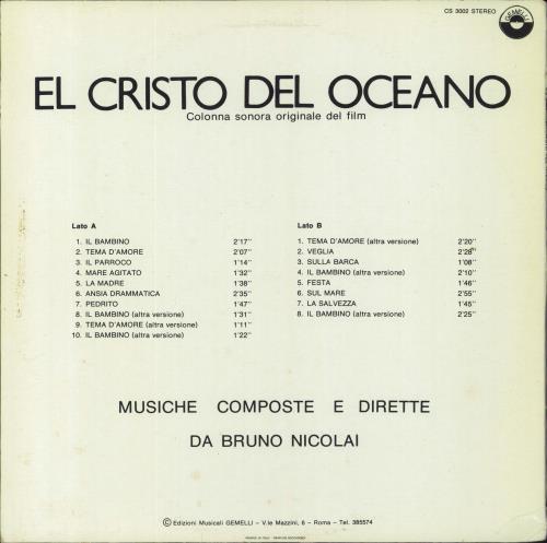 Bruno Nicolai El Cristo Del Oceano vinyl LP album (LP record) Italian QT0LPEL818261