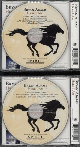 Bryan Adams Here I Am - 2-CD Set 2-CD single set (Double CD single) UK ADA2SHE218093