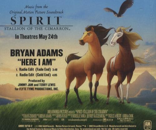 Bryan Adams Here I Am CD single (CD5 / 5") US ADAC5HE220036