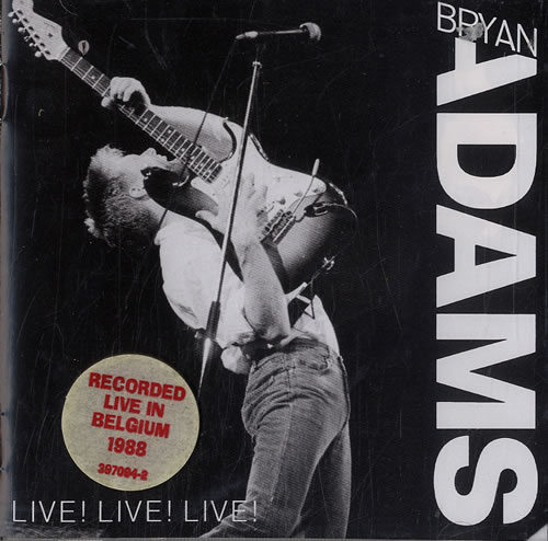 Bryan Adams Live Live Live CD album (CDLP) Australian ADACDLI24694