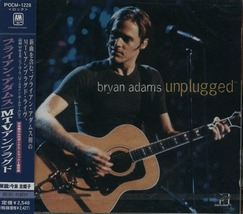 Bryan Adams MTV Unplugged CD album (CDLP) Japanese ADACDMT137938