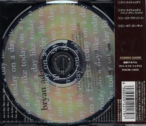 Bryan Adams On A Day Like Today CD single (CD5 / 5") Japanese ADAC5ON118935