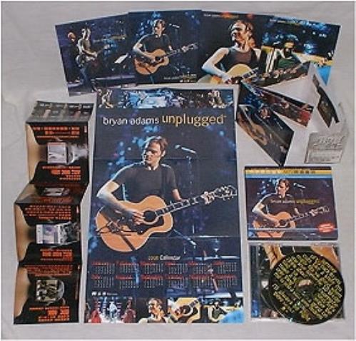 Bryan Adams Unplugged + Postcards/poster CD album (CDLP) Taiwanese ADACDUN130555