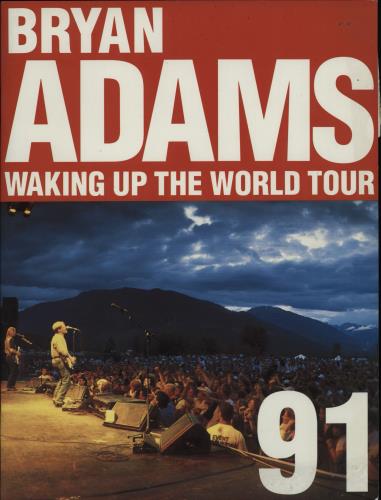 Bryan Adams Waking Up The World Tour '91 + NEC Stubs tour programme UK ADATRWA758781