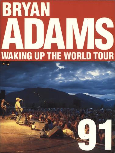 Bryan Adams Waking Up The World Tour '91 + stub tour programme UK ADATRWA294442