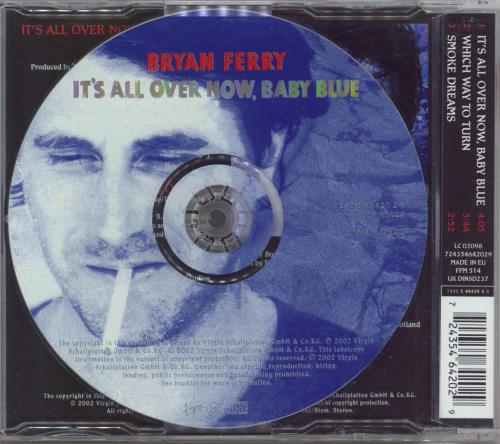 Bryan Ferry It's All Over Now Baby Blue CD single (CD5 / 5") German FERC5IT210825