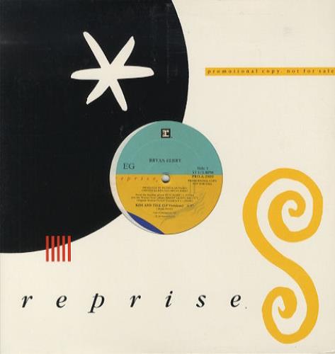 Bryan Ferry Kiss & Tell 12" vinyl single (12 inch record / Maxi-single) US FER12KI26002