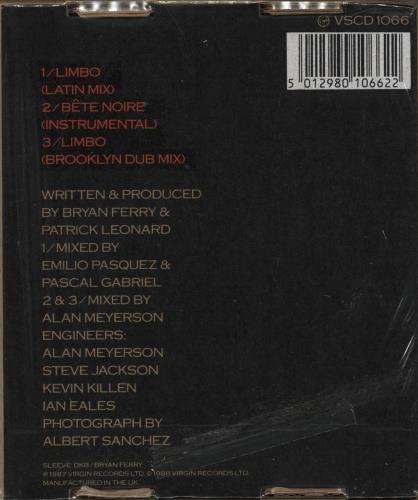 Bryan Ferry Limbo - Sealed Box CD single (CD5 / 5") UK FERC5LI773350