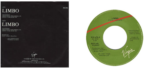 Bryan Ferry Limbo 7" vinyl single (7 inch record / 45) Mexican FER07LI413132
