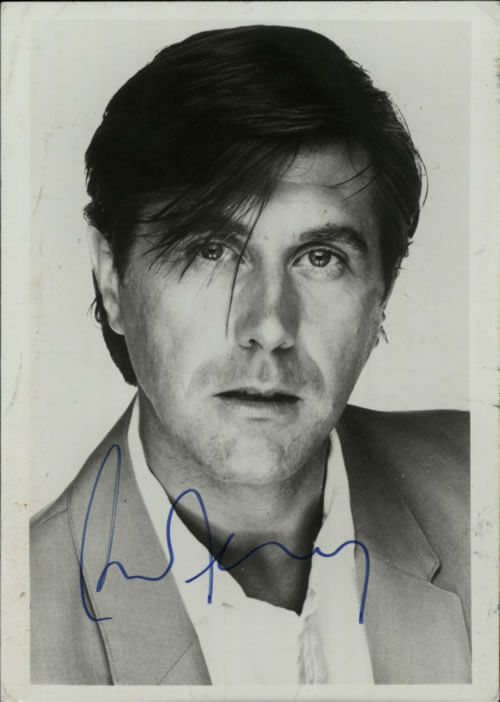 Bryan Ferry Signed Photographed photograph UK FERPHSI617354