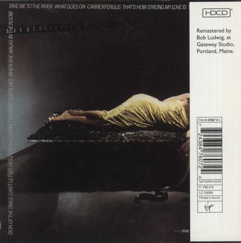 Bryan Ferry The Bride Stripped Bare CD album (CDLP) UK FERCDTH213026