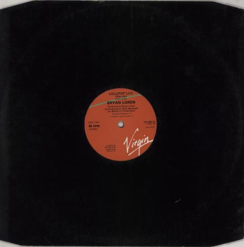 Bryan Loren Lollipop Luv 12" vinyl single (12 inch record / Maxi-single) UK B5012LO759778