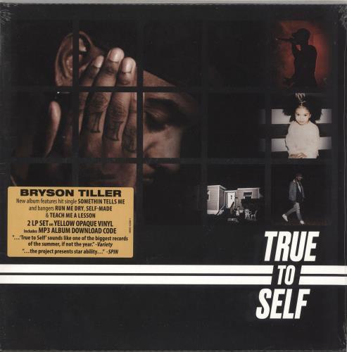 Bryson Tiller True To Self - Yellow Vinyl - Sealed 2-LP vinyl record set (Double LP Album) German 0S02LTR736401
