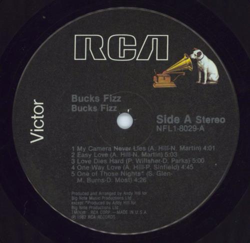 Bucks Fizz Bucks Fizz vinyl LP album (LP record) US BUCLPBU807859
