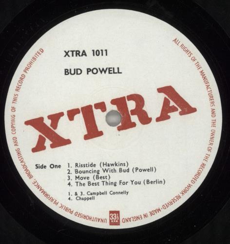 Bud Powell Bud Powell vinyl LP album (LP record) UK B/PLPBU544362