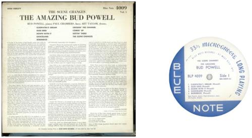 Bud Powell The Scene Changes - West 63rd - DG vinyl LP album (LP record) US B/PLPTH540830