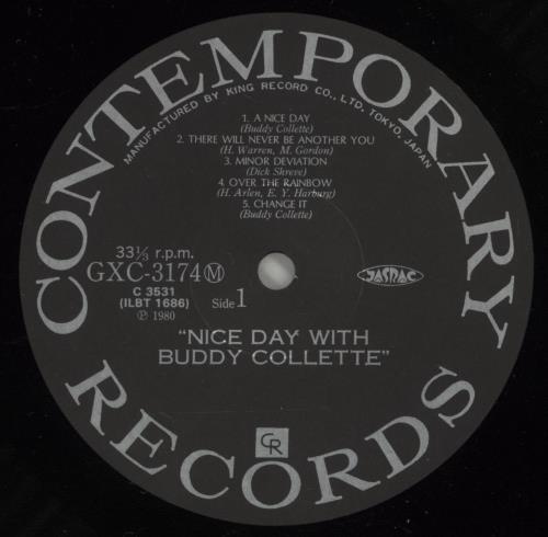 Buddy Collette Nice Day With Buddy Collette vinyl LP album (LP record) Japanese 6BCLPNI875385