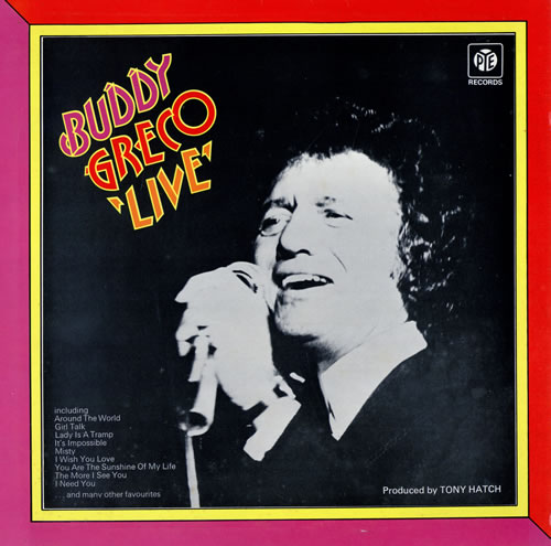 Buddy Greco Live vinyl LP album (LP record) UK BG2LPLI461337