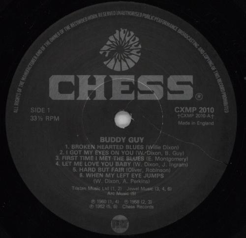 Buddy Guy Chess Masters - price stickered p/s vinyl LP album (LP record) UK BGYLPCH826008