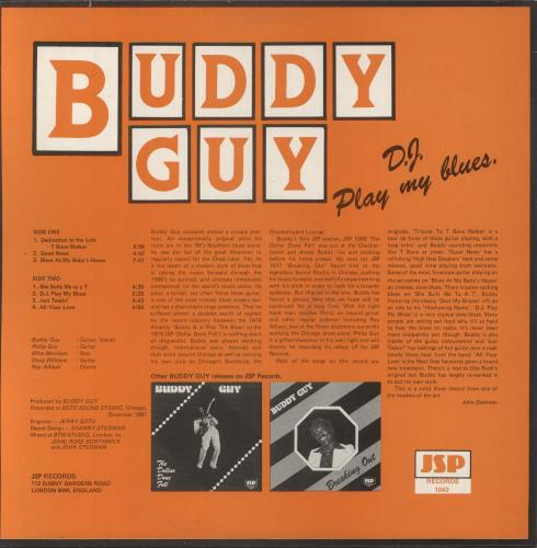 Buddy Guy D.J. Play My Blues vinyl LP album (LP record) UK BGYLPDJ530184