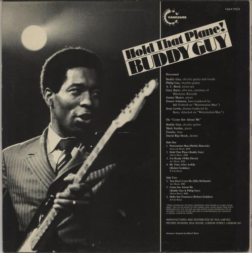 Buddy Guy Hold That Plane! vinyl LP album (LP record) UK BGYLPHO753152