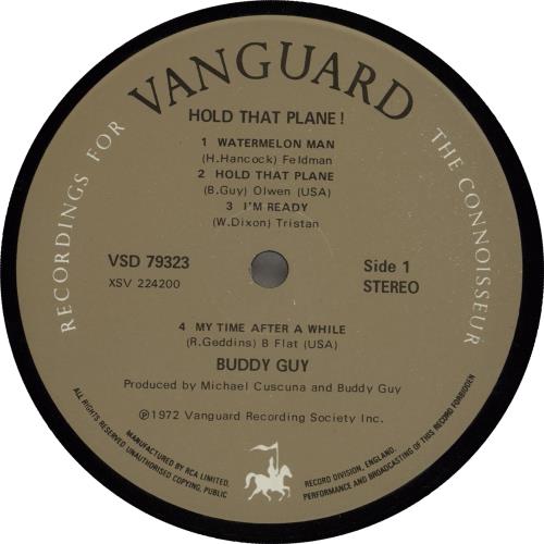 Buddy Guy Hold That Plane! vinyl LP album (LP record) UK BGYLPHO753152