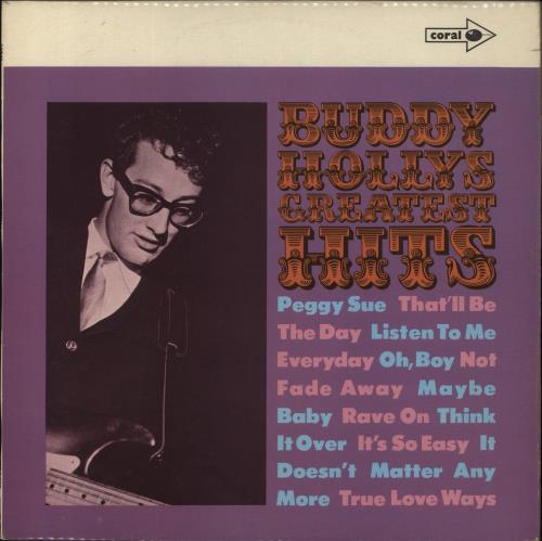 Buddy Holly Greatest Hits vinyl LP album (LP record) UK BDHLPGR762048