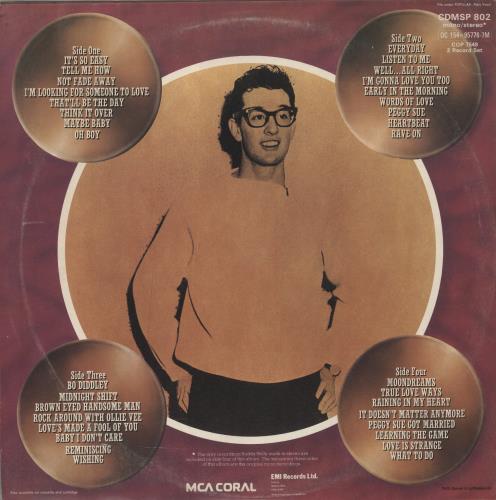 Buddy Holly Legend 2-LP vinyl record set (Double LP Album) UK BDH2LLE363363