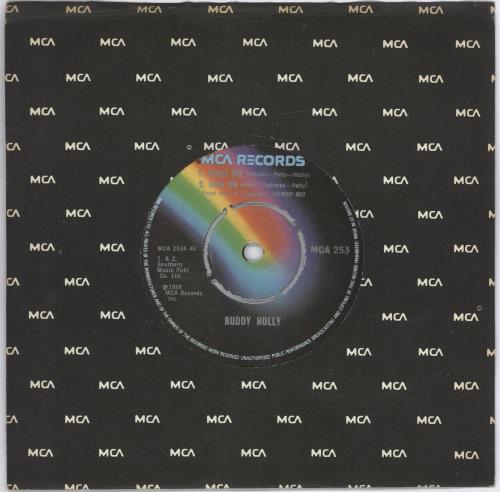 Buddy Holly Peggy Sue 7" vinyl single (7 inch record / 45) UK BDH07PE702987