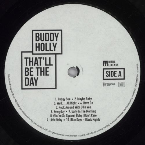 Buddy Holly That'll Be The Day - 180gm vinyl LP album (LP record) French BDHLPTH894201