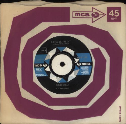 Buddy Holly That'll Be The Day 7" vinyl single (7 inch record / 45) UK BDH07TH240976