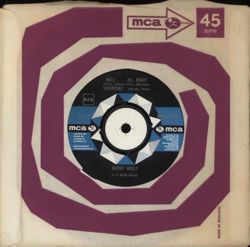 Buddy Holly That'll Be The Day 7" vinyl single (7 inch record / 45) UK BDH07TH240976