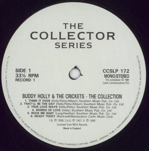 Buddy Holly The Collection 2-LP vinyl record set (Double LP Album) UK BDH2LTH724330