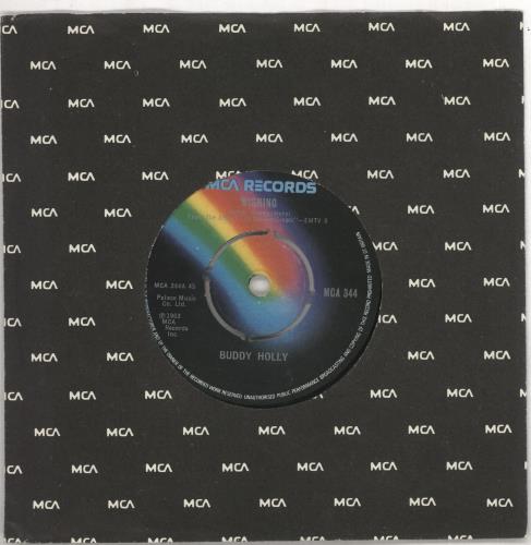 Buddy Holly Wishing 7" vinyl single (7 inch record / 45) UK BDH07WI742463