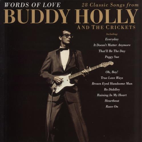 Buddy Holly Words Of Love vinyl LP album (LP record) UK BDHLPWO785463