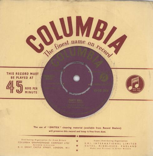 Buddy Knox Party Doll - 1st 7" vinyl single (7 inch record / 45) UK 8BK07PA717257