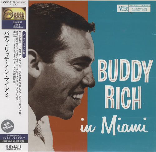 Buddy Rich In Miami CD album (CDLP) Japanese BU-CDIN453071