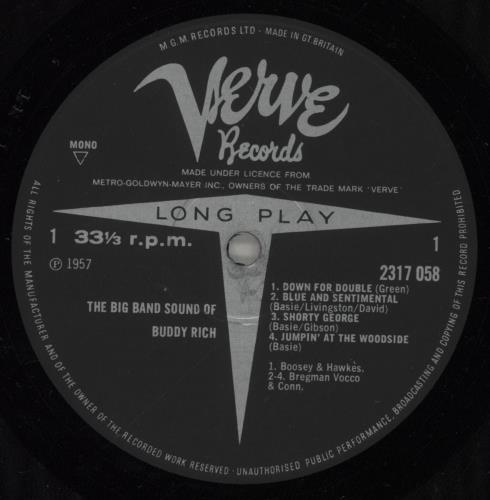 Buddy Rich The Big Band Sound Of Buddy Rich vinyl LP album (LP record) UK BU-LPTH445919