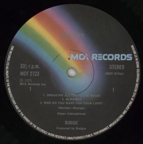 Budgie Bandolier - EX vinyl LP album (LP record) UK BUDLPBA579938