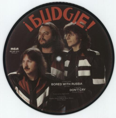 Budgie Bored With Russia 7" vinyl picture disc (7 inch picture disc single) UK BUD7PBO284821