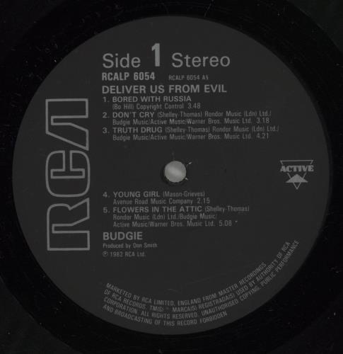 Budgie Deliver Us From Evil vinyl LP album (LP record) UK BUDLPDE882234
