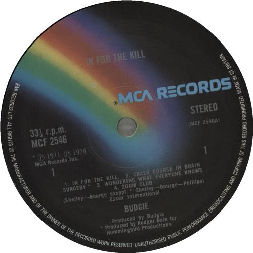 Budgie In For The Kill - 1st - VG vinyl LP album (LP record) UK BUDLPIN684644
