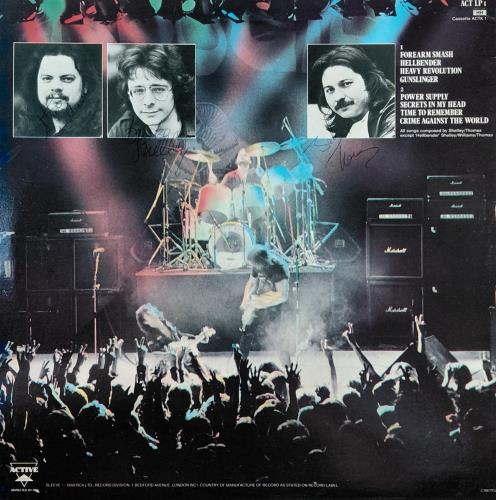 Budgie Power Supply - Autographed vinyl LP album (LP record) UK BUDLPPO884087