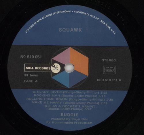 Budgie Squawk - 1st vinyl LP album (LP record) French BUDLPSQ867390