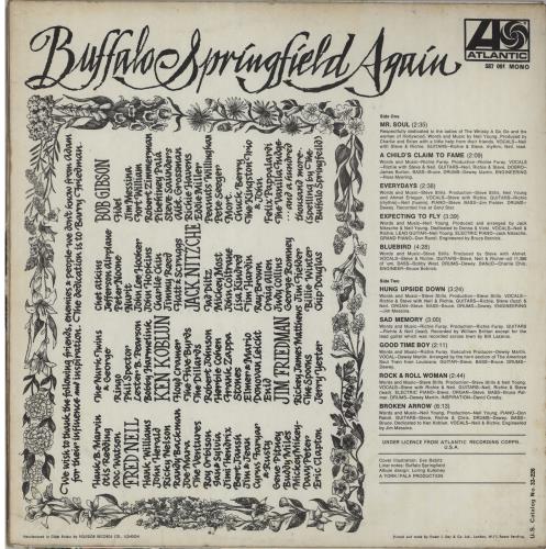 Buffalo Springfield Buffalo Springfield Again - 1st vinyl LP album (LP record) UK BFSLPBU498071